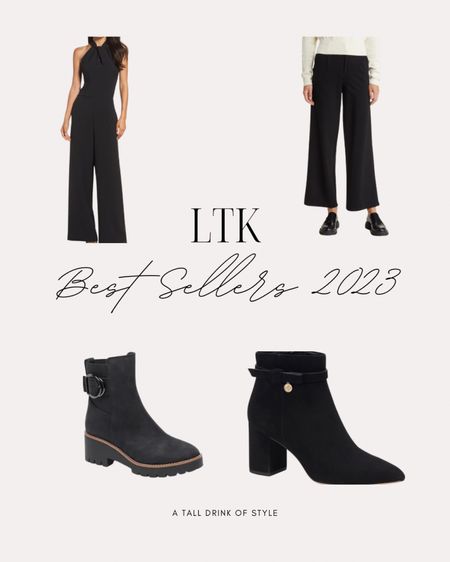 Best sellers in my LTK shop 2023
Black jumpsuit
Black pants
Black casual lug sole boots
Black dress boots

#LTKover40 #LTKshoecrush #LTKstyletip