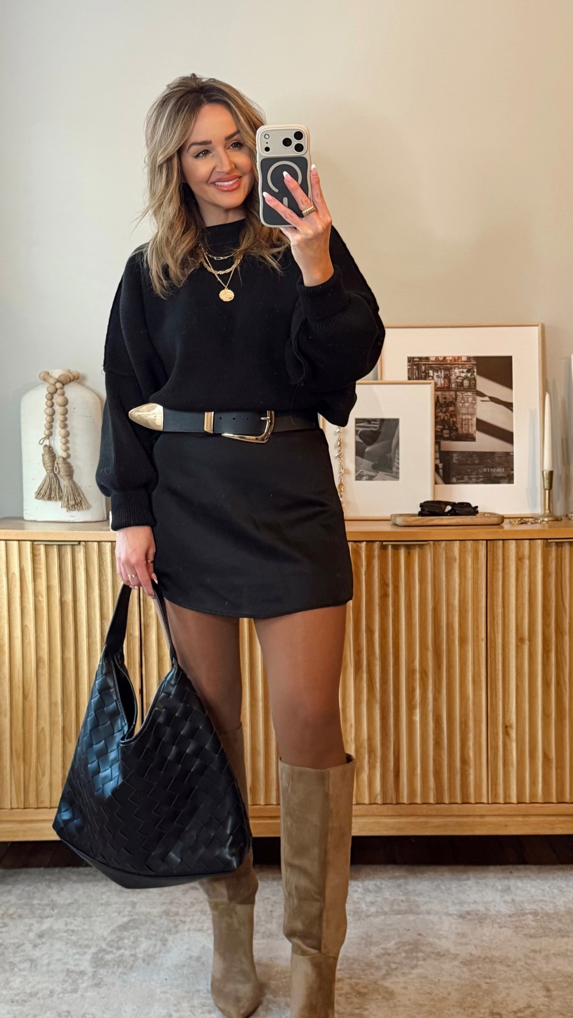 thanksgiving outfit idea! size M skirt sweater is vici + is oversized! code LEANN30 saves 30% off your order! vici, amazon, holiday, amazon 

#LTKFindsUnder100 #LTKStyleTip #LTKHoliday