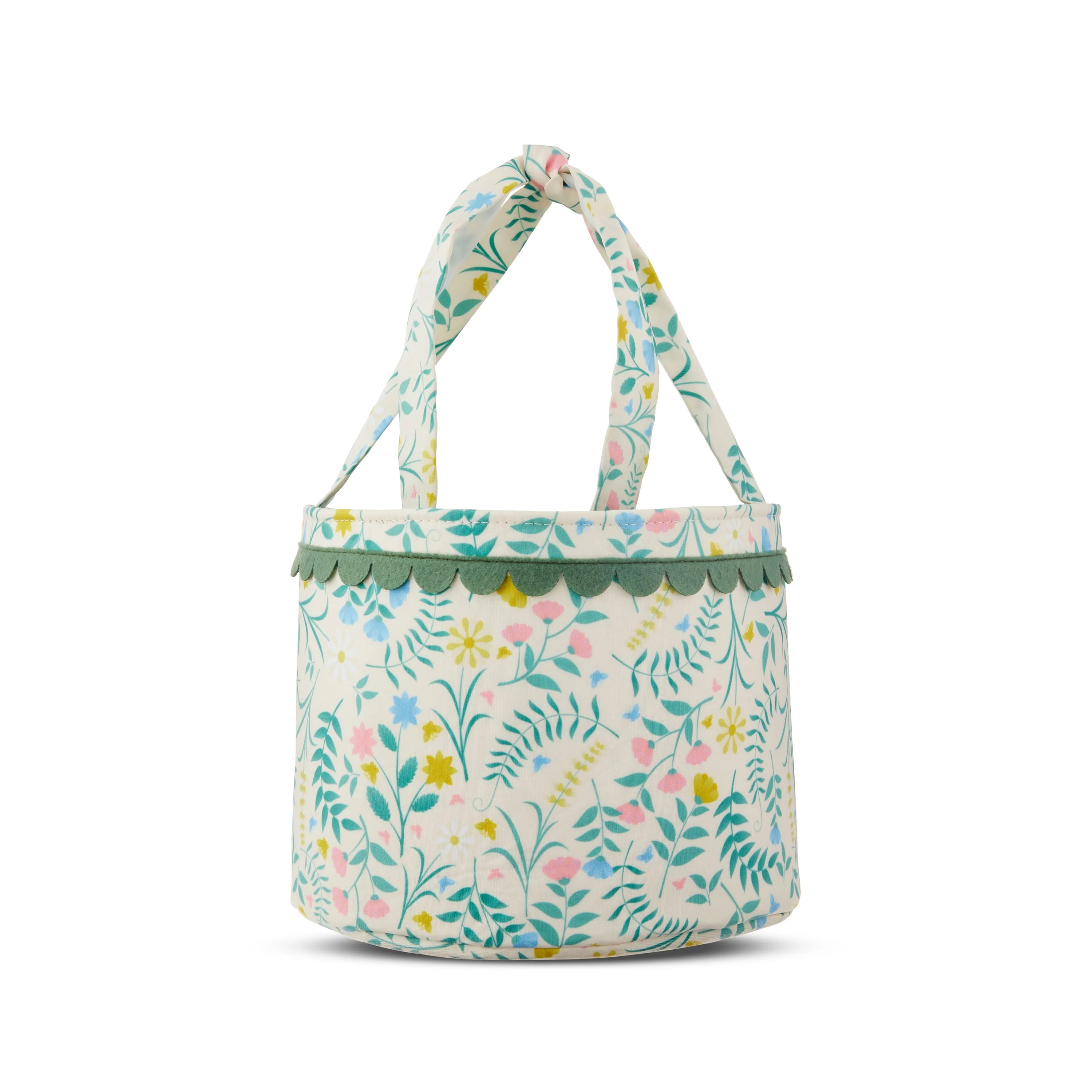 Easter Green Floral Basket, 4 in x 6 in, by Way To Celebrate | Walmart (US)