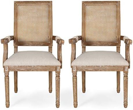 Christopher Knight Home Maria DINING CHAIR SETS, Beige + Natural | Amazon (US)
