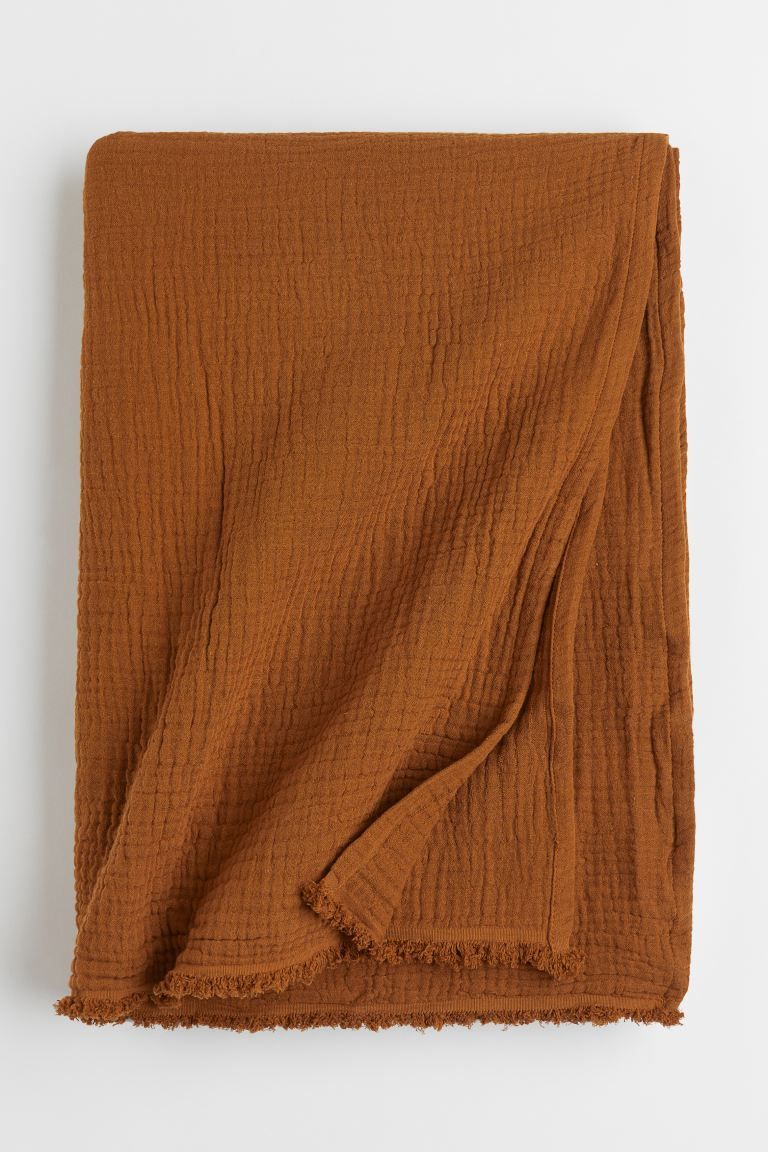 Crinkled Cotton Throw | H&M (US)