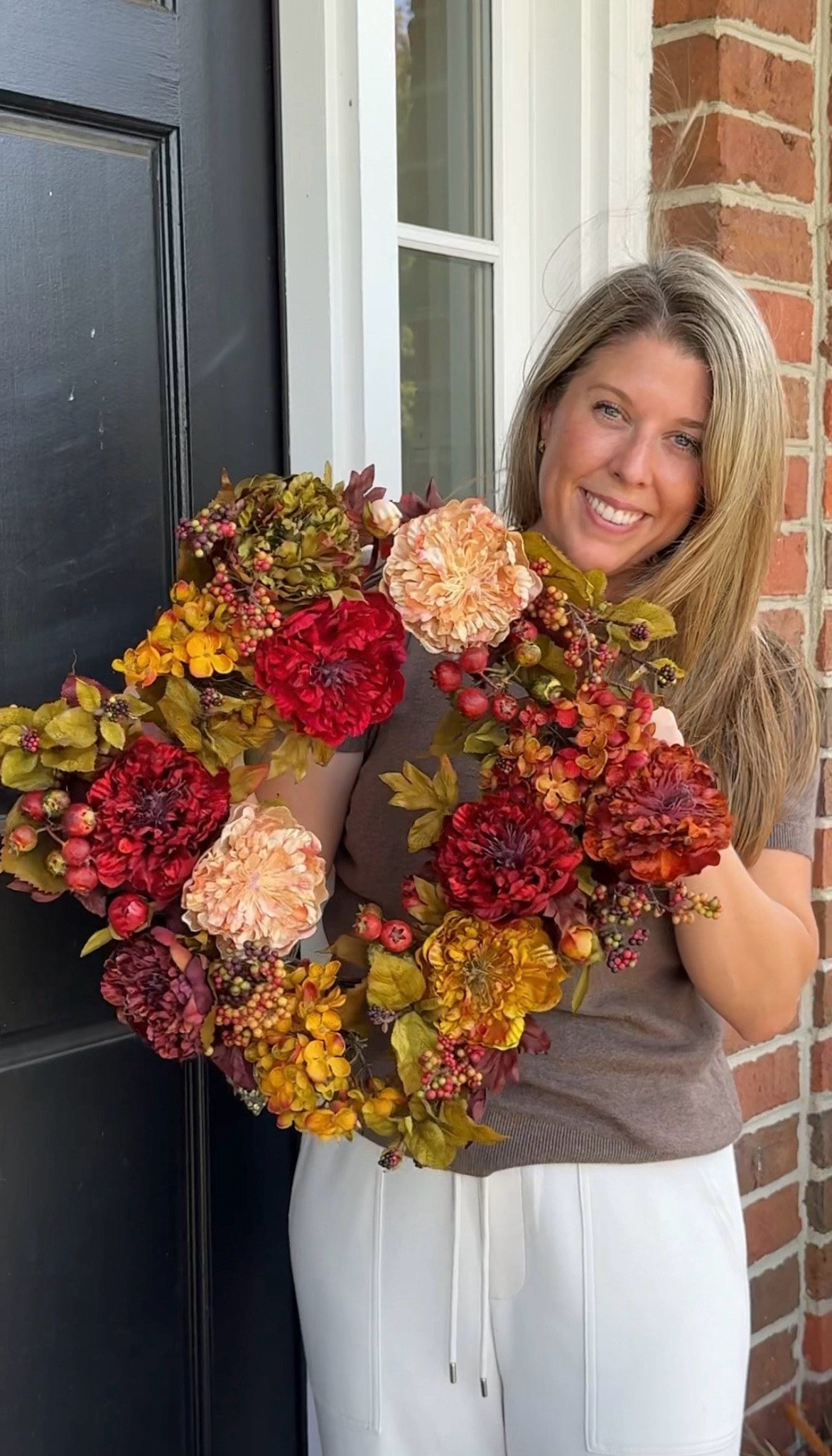 Our new fall wreath is gorgeous! I love the rich brown and red tones for this time of year.

#LTKSeasonal #LTKHome