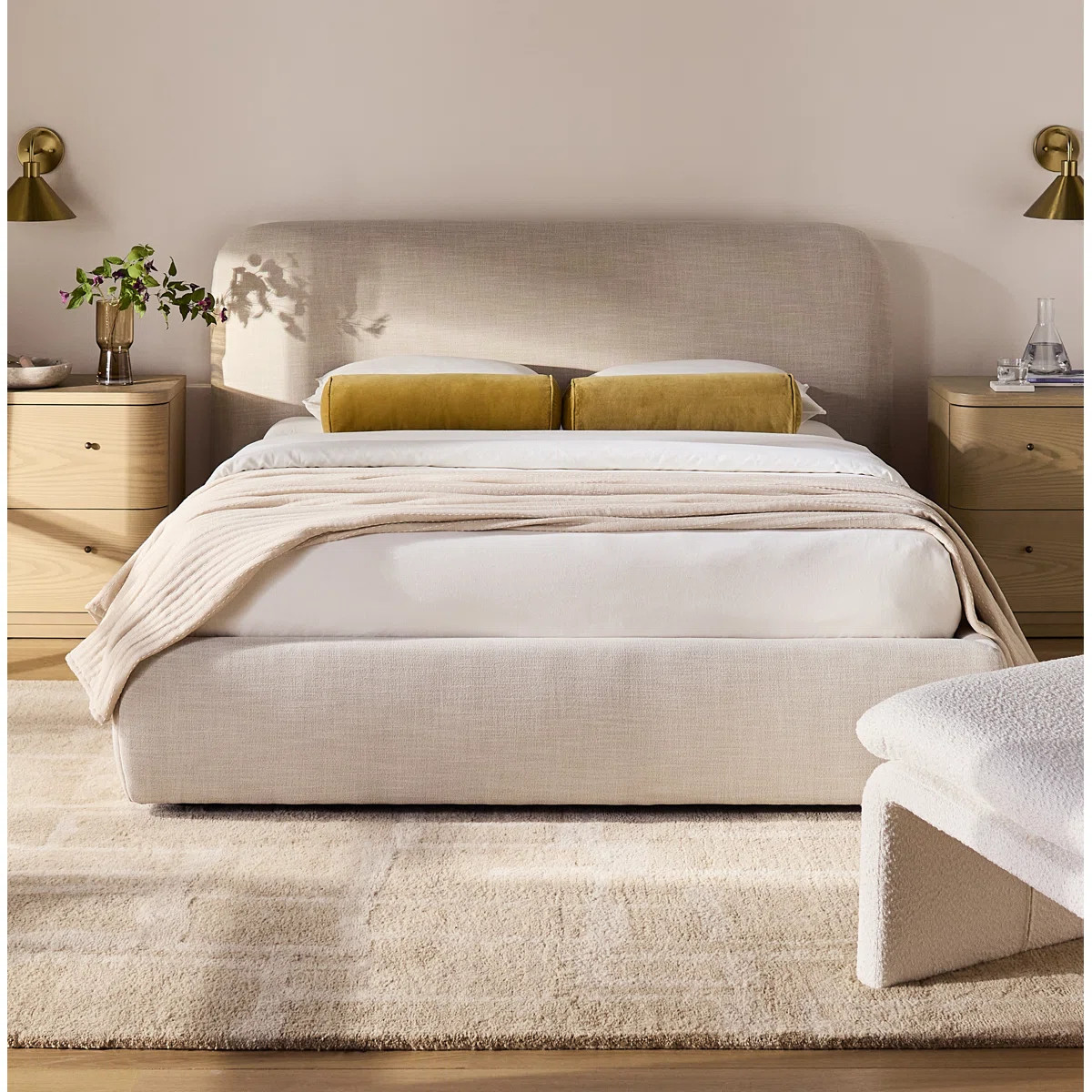 Bella Upholstered Platform Bed | Joss & Main