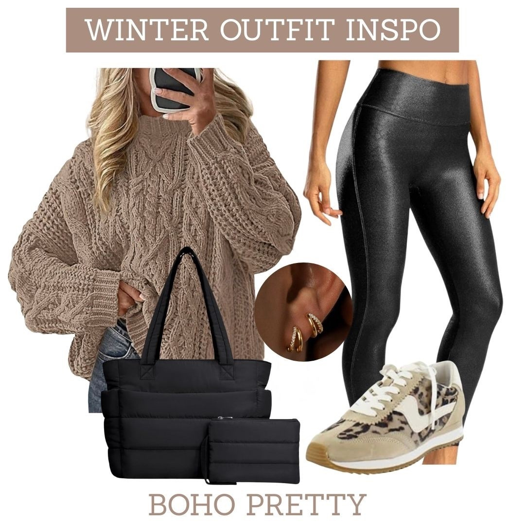 Oversized sweater with faux leather leggings for an elevated casual outfit idea.  This bag is my new favorite go to when I’m on the go and want to keep everything organized! It has so many pockets and zippers, and has a cushioned pocket for my computer.  

#LTKOver40 #LTKootd #LTKmomlife