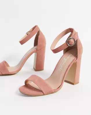 New Look block heeled sandals | ASOS UK