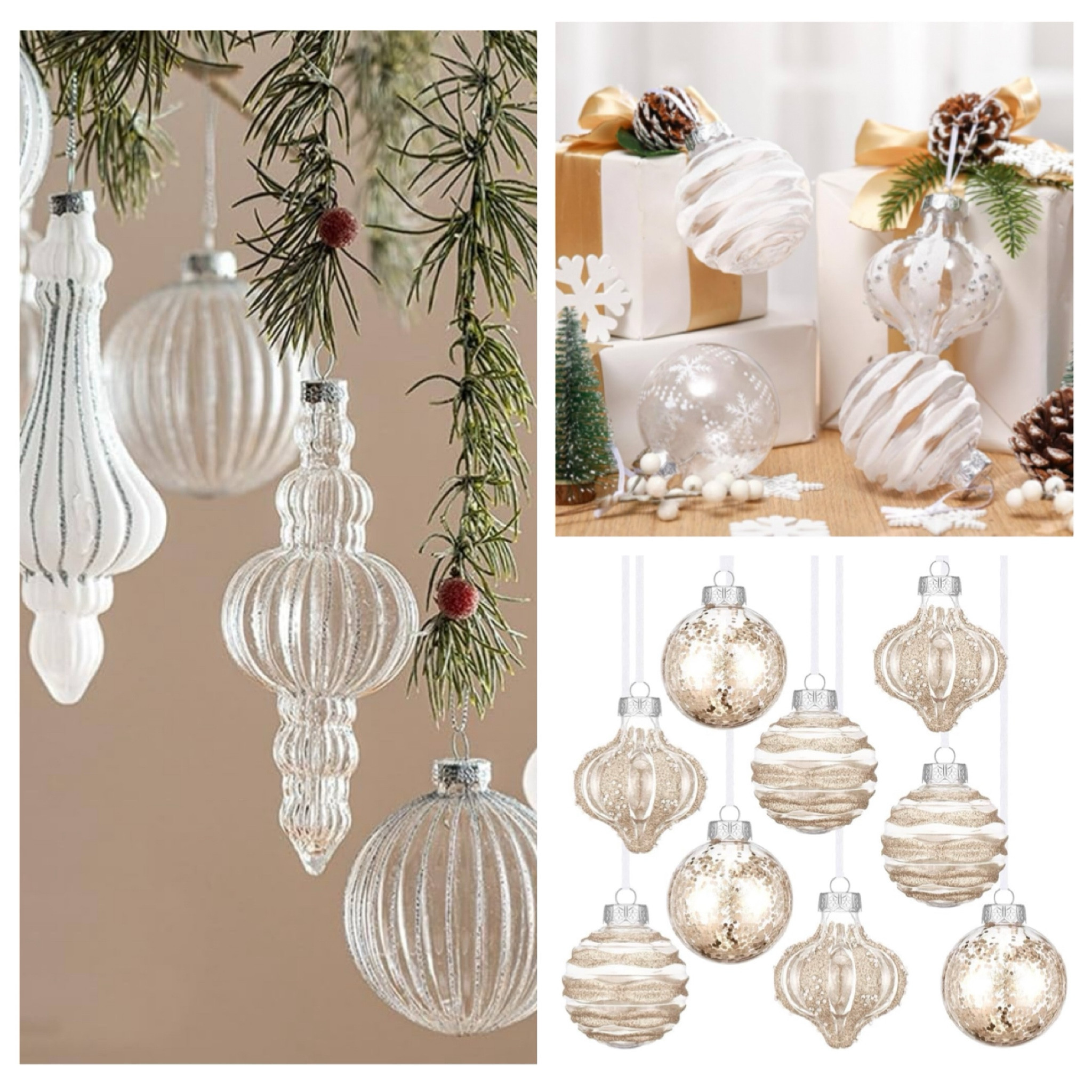 White & Crystal Christmas decor 

#LTKSeasonal #LTKHome #LTKStyleTip
