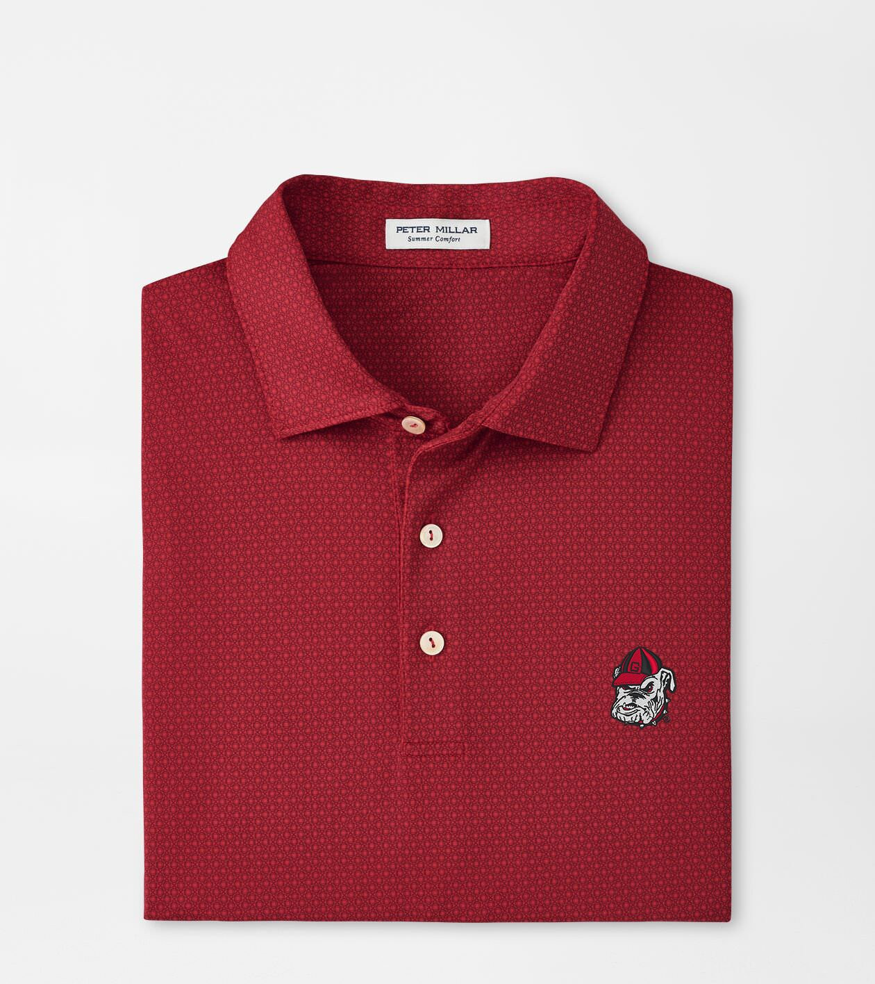 Georgia Bulldog Tesseract Performance Jersey Polo | Peter Millar