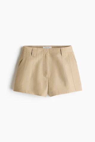 H & M - Linen-Blend Shorts - Beige | H&M (US + CA)
