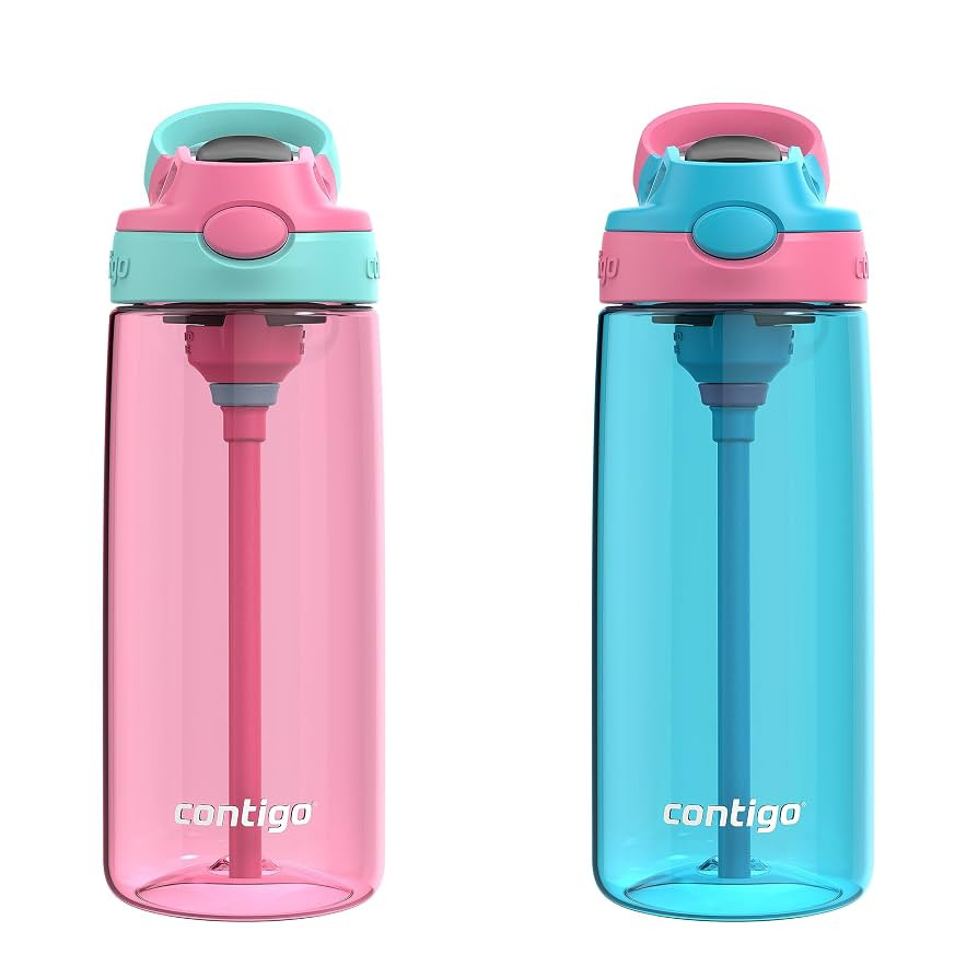 Contigo Aubrey Kids BPA-Free Water Bottle with Silicone Straw Spill-Proof Lid Dishwasher Safe 20o... | Amazon (US)