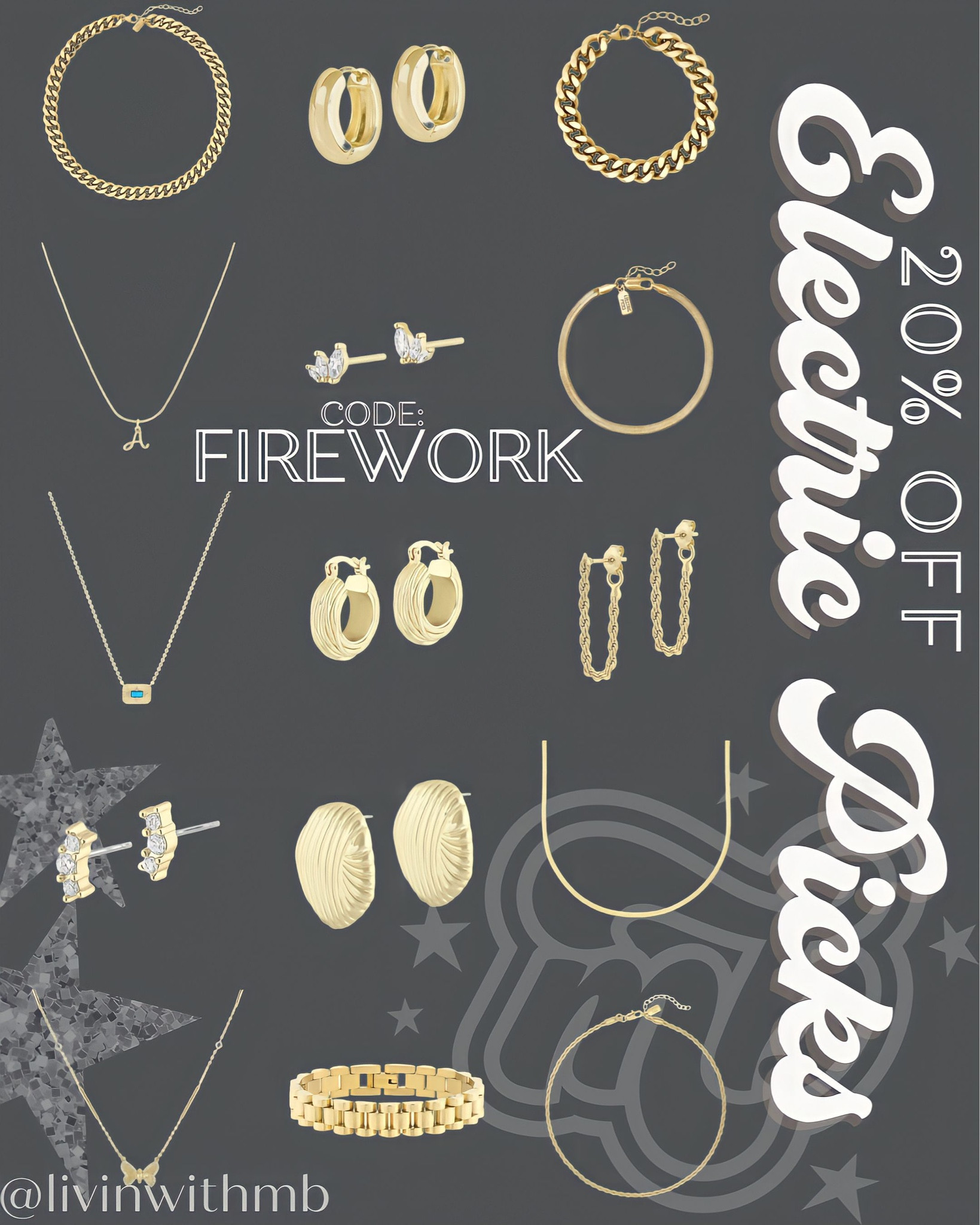 20% off at Electric Picks with code: FIREWORK

#LTKsalealert #LTKstyletip #LTKunder100