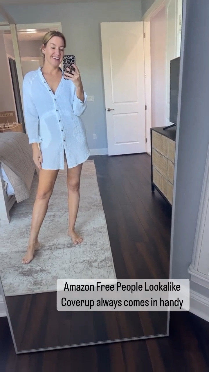 Free People cover up lookalike for less from Amazon! #founditonamazon #ltkvideo 

Lee Anne Benjamin 🤍

#LTKFind #LTKswim #LTKcurves