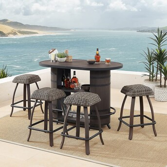 Outdoor Patio Bar Set - Patio Dining Furniture | Lowe's