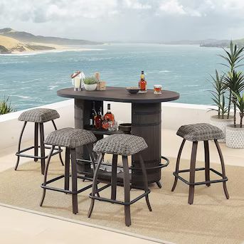 Outdoor Patio Bar Set - Patio Dining Furniture | Lowe's