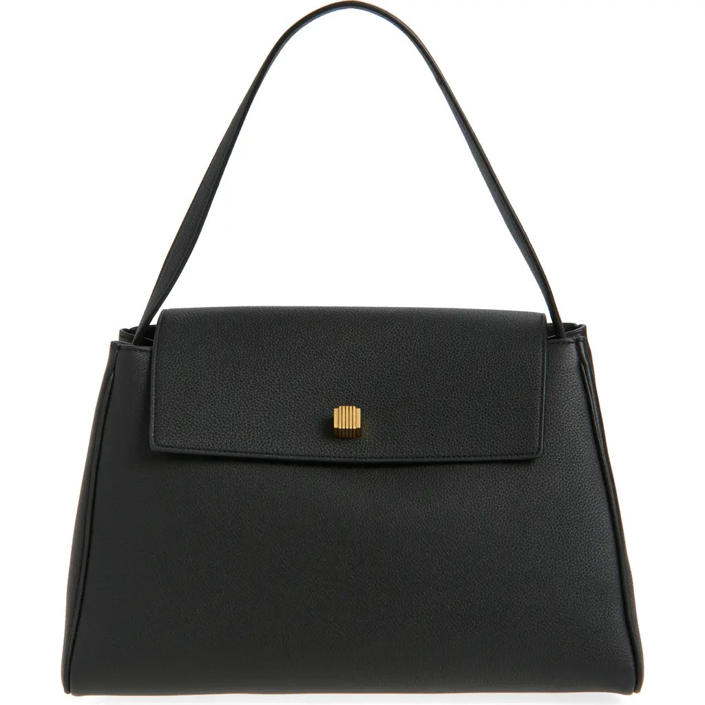 Khaite Audrey Leather Top Handle Bag in Black 200 at Nordstrom | Nordstrom