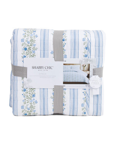 Floral Stripe Quilt Set | TJ Maxx