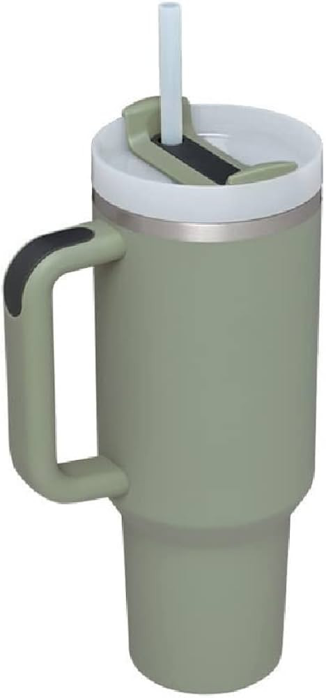 YYDSJFM 40 Oz Tumbler with Handle and Straw Lid, Insulated Travel Stainless Steel Mug Keep Cold &... | Amazon (US)