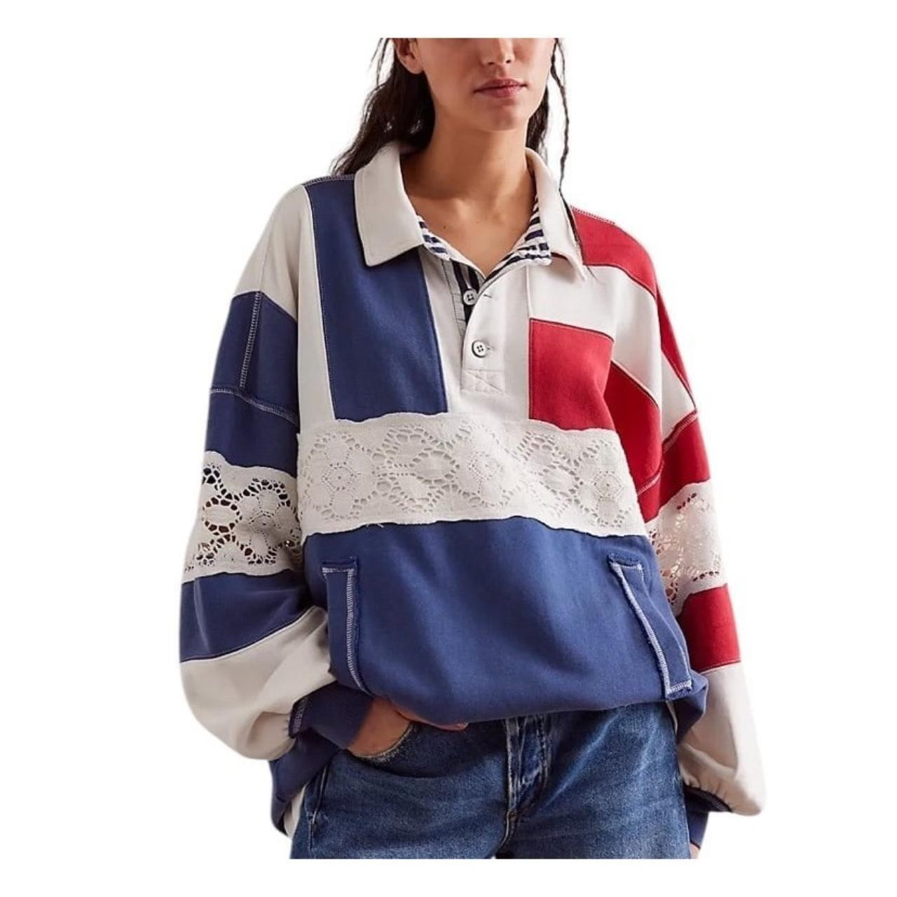 Free people We The Free American Dream Polo size XL... | Depop | Depop US