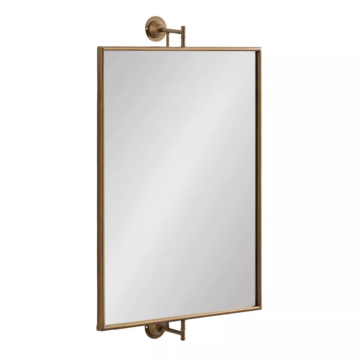 24"x40" Darbridge Rectangle Pivot Mirror Gold - Kate & Laurel All Things Decor | Target