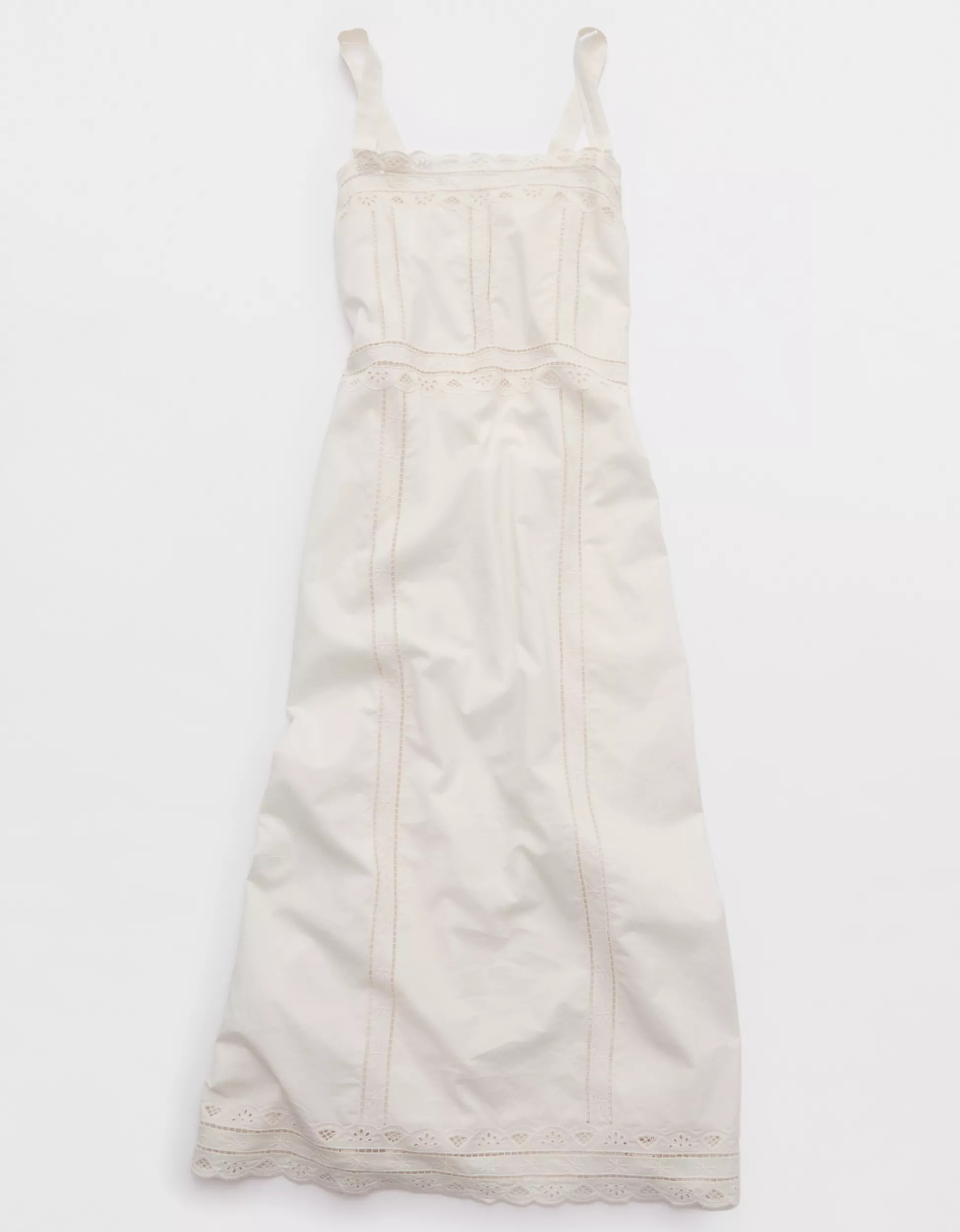 Aerie Embroidered Midaxi Dress | Aerie