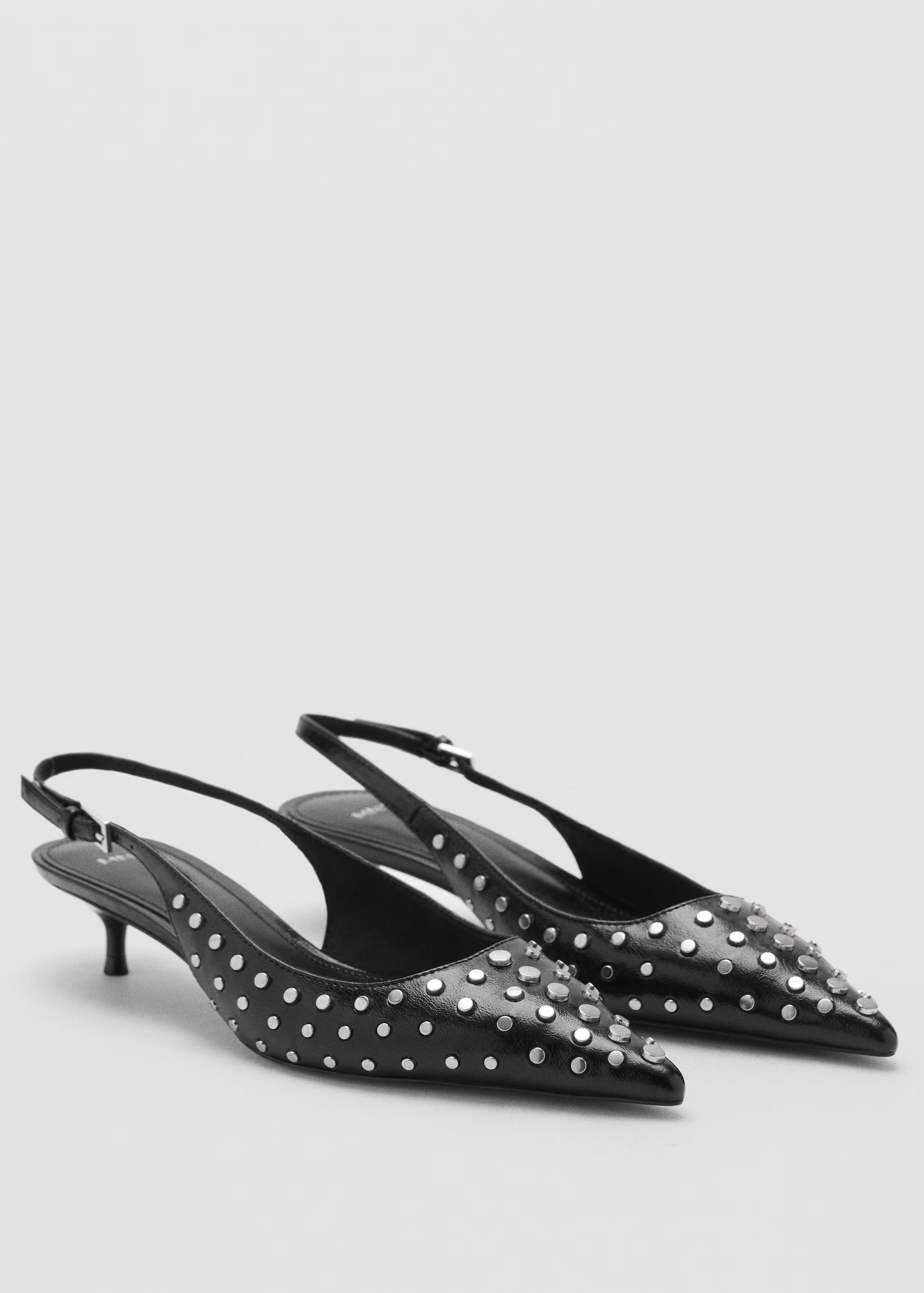 Studded slingback shoes - Woman | MANGO USA | MANGO (US)