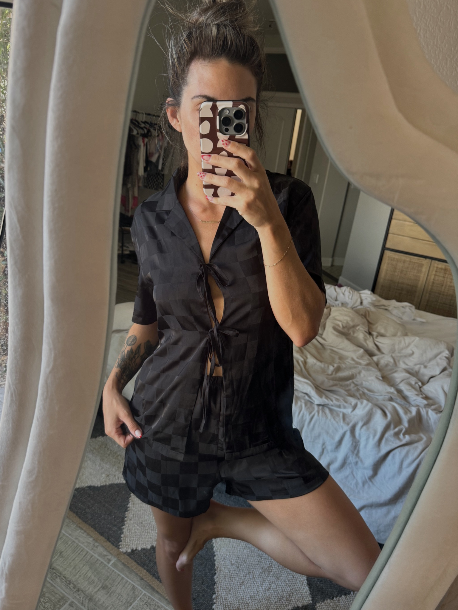 Checkered pj set 
#amazon #amazonpajama 


#LTKTravel #LTKSeasonal