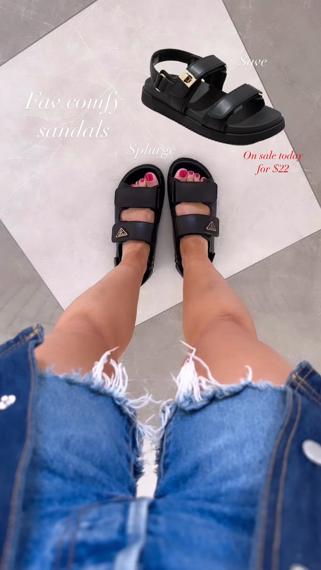 Comfiest sandals!! These look a likes are on sale today! #targetdeals #targetfinds #springsandals 

#LTKWatchNow #LTKSpringSale #LTKShoeCrush