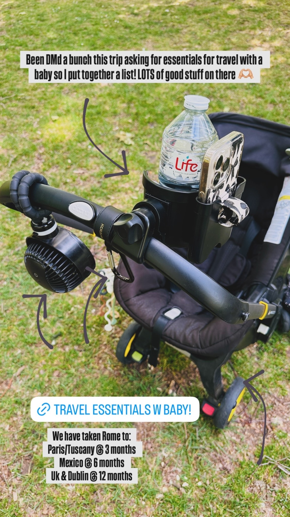Been DMd a bunch this trip asking for essentials for travel with a baby so I put together a list! LOTS of good stuff on there 🫶🏼 We have taken Rome to:
Paris/Tuscany @ 3 months 
Mexico @ 6 months 
Uk & Dublin @ 12 months

#LTKBaby #LTKKids #LTKTravel