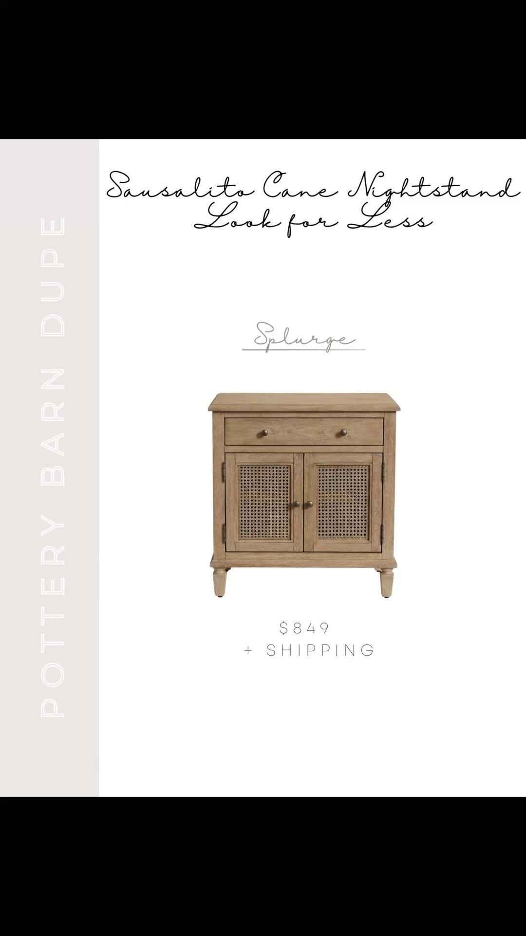 If you love the look of the Pottery Barn Sausalito cane nightstand but not the $850+ price tag, these are the best look-for-less options I've found. Same warm wood tones and woven cane detail, just way more budget friendly 🤍 Linking my favorites here so you can easily compare.


#LTKSaleAlert #LTKHome