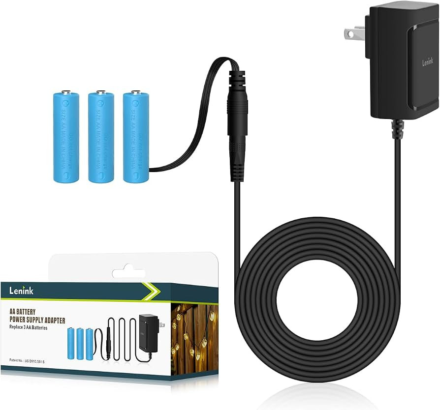 Lenink AC Power Supply Adapter for 3 AA Battery, AA Battery Replacement Adapter for LED Light, De... | Amazon (US)