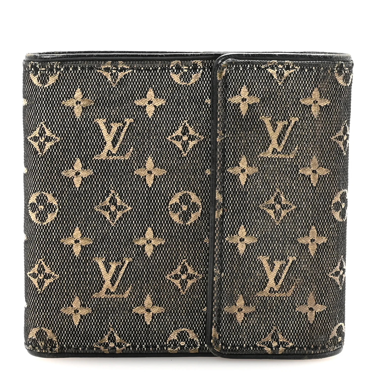 Louis Vuitton Mini Lin Compact Wallet Blue 1799494 | FASHIONPHILE (US)