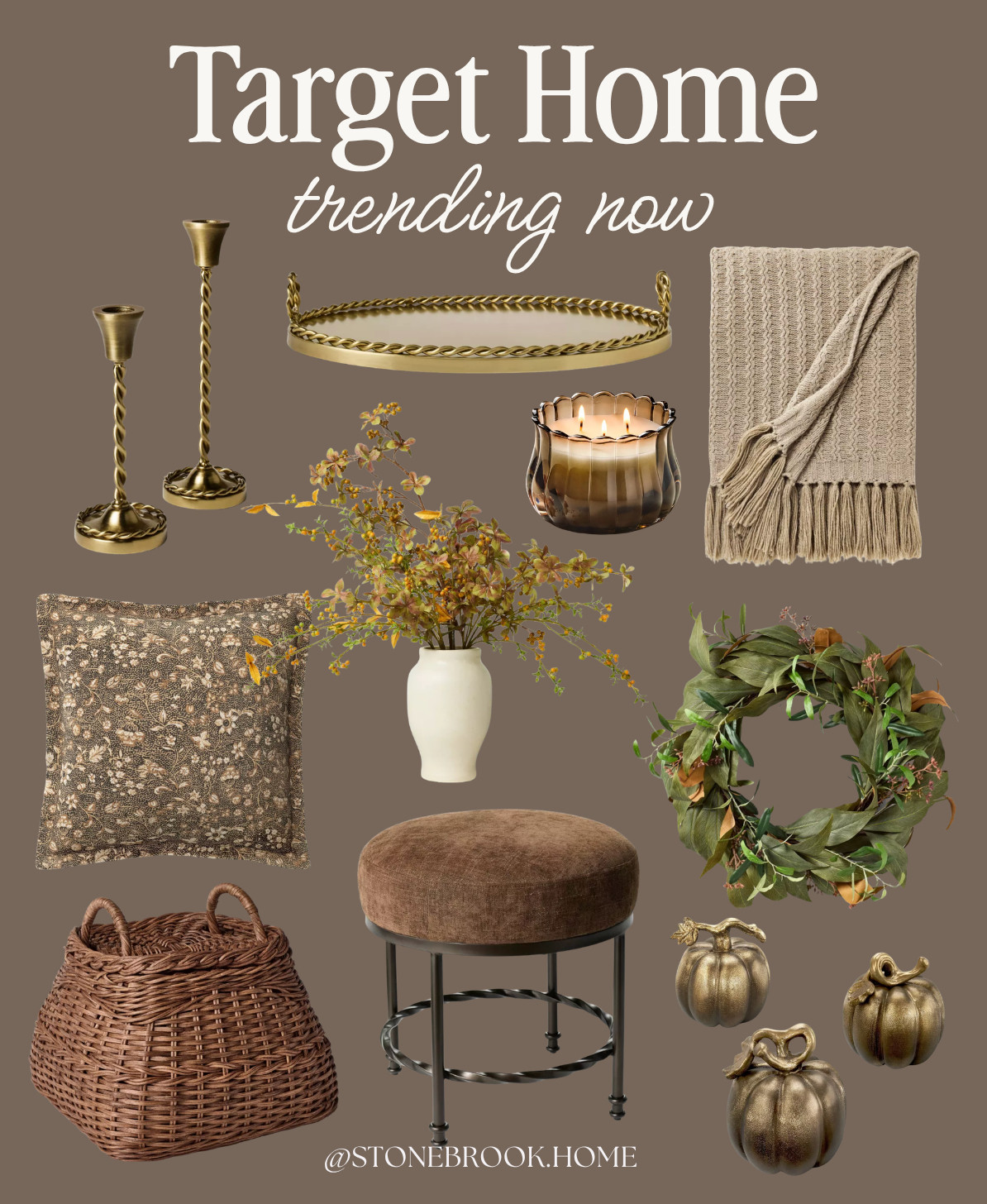 Target fall home, Target fall decor, Target fall home decor, Target fall finds, Target home decor, Target home finds, Studio McGee Target, Threshold fall decor, fall home decor, fall decor, fall decorating ideas, fall living room decor, fall home finds, fall throw pillows, fall throw blanket, fall wreath, fall stems, faux fall stems, fall floral arrangement, faux greenery, decorative pumpkins, fall pumpkins, ceramic pumpkins, fall candles, taper candle holders, brass candle holders, decorative tray, woven tray, woven basket, rattan basket, fall ottoman, accent stool, cozy fall decor, neutral fall decor, affordable fall decor, fall home accessories, fall decor finds 

 #LTKSeasonal #LTKOver40 #LTKHome