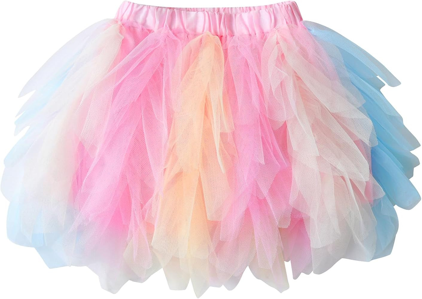 DXTON Girls Tutu Skirt for Toddler Baby Party Casual Multicoloured Tulle Outfits for 3-10 Years | Amazon (US)