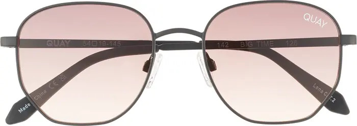 QUAY Big Time 54mm Gradient Round Sunglasses | Nordstromrack | Nordstrom Rack