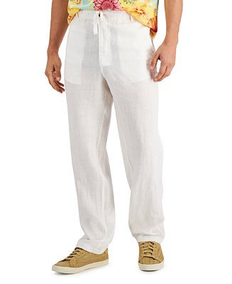 Club Room Men's 100% Linen Pants, Created for Macy's - Macy's | Macy's