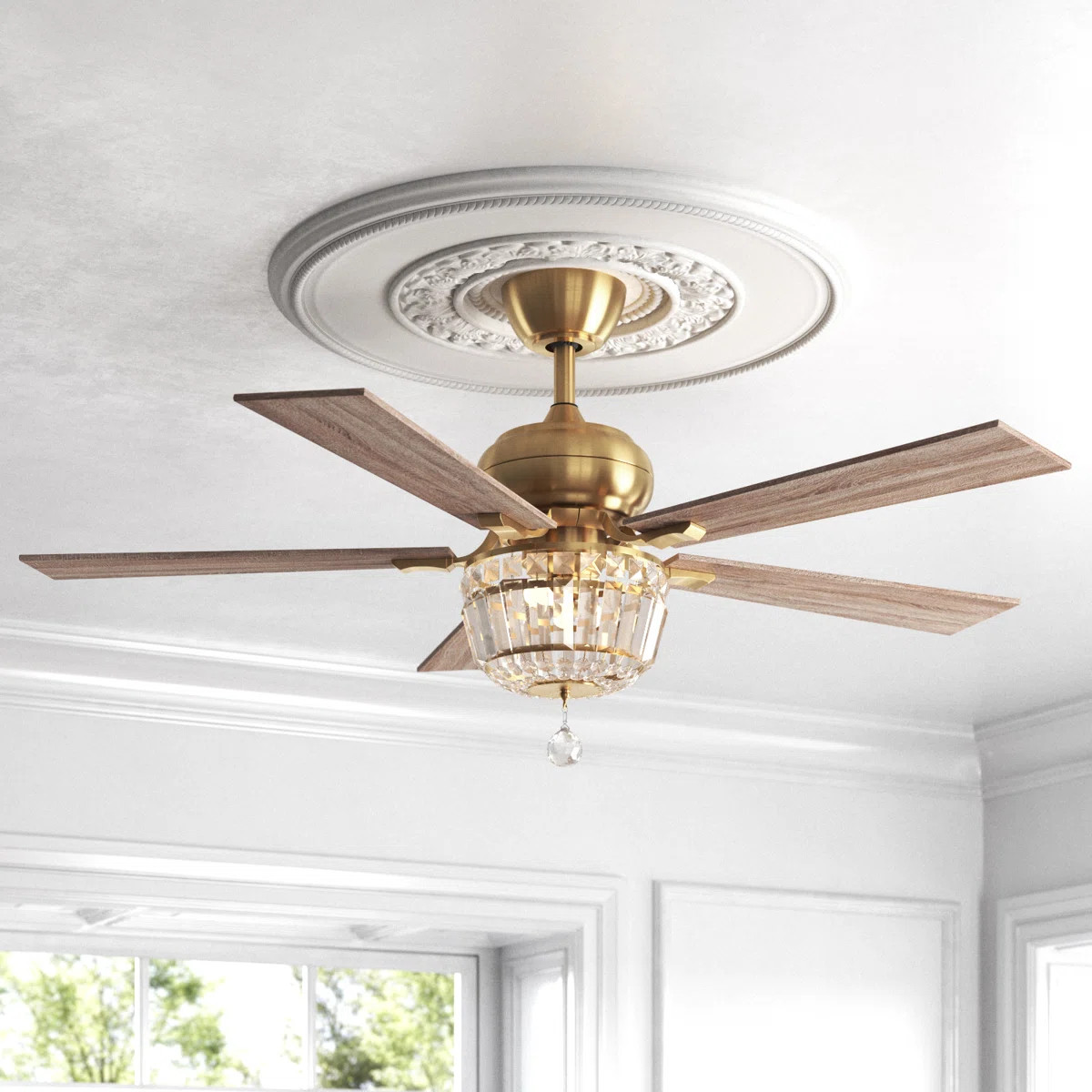 Emille 52'' Ceiling Fan with Light Kit | Wayfair North America