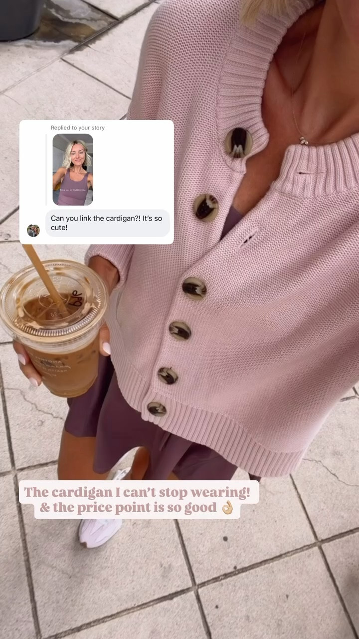 One of my all time favorite cardigans! I have it in a neutral color, but when they came out with this light pink, I had to grab!

Loverly Grey, Quince, cardigan, active dress, athleisure 

#LTKSeasonal #LTKActive
