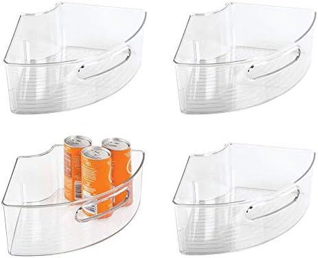 Amazon.com - iDesign Plastic Lazy Susan Cabinet Storage Bin, 1/4 Wedge Container for Kitchen, Pan... | Amazon (US)