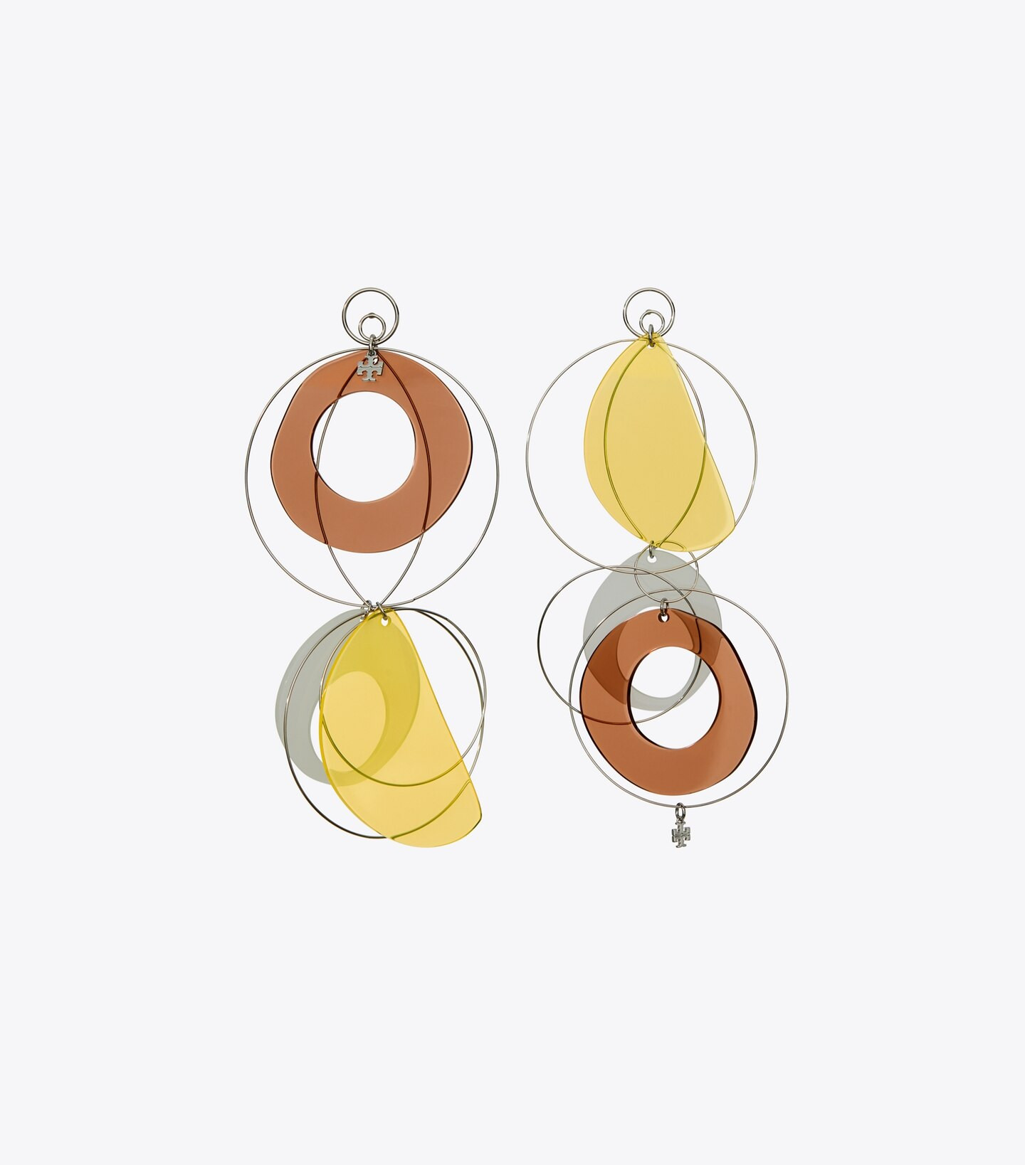 TIERED RESIN HOOP EARRING | Tory Burch (US)