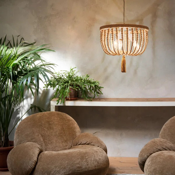 3-Light Beaded Chandelier | Wayfair North America
