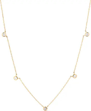 Solid Yellow Gold - Diamond Station NecklaceAna Luisa | Nordstrom