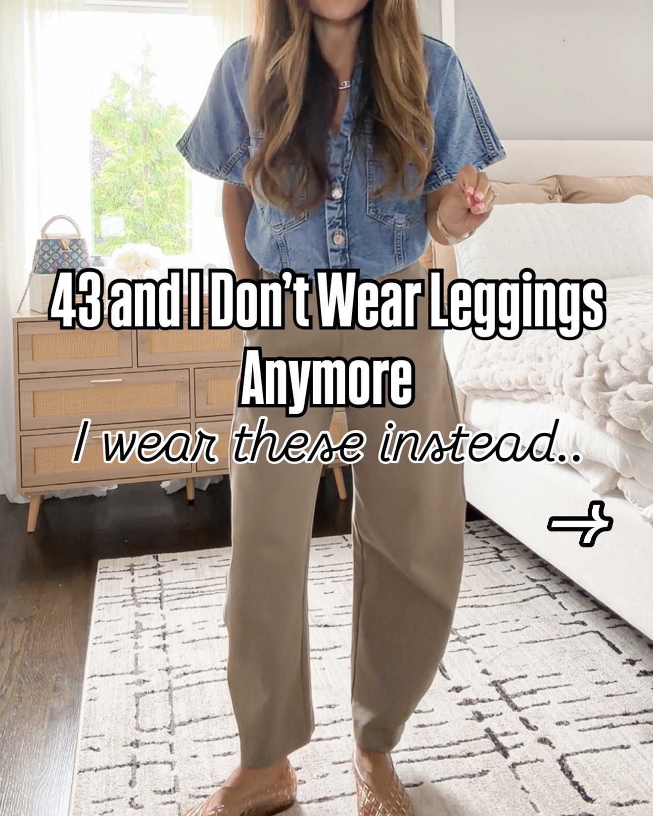 43 & I don’t really wear leggings anymore… because these pants are just as comfy but make me feel SO much more put together 🙌🏻

These are the pairs I reach for on repeat.. for school drop-off, errands, travel and all the everyday running around. Leggings comfort without looking like I’m wearing leggings 😂

💌type “PANTS” and I’ll send you the links! 
🔗

#LTKOver40 #LTKSeasonal #LTKmomlife