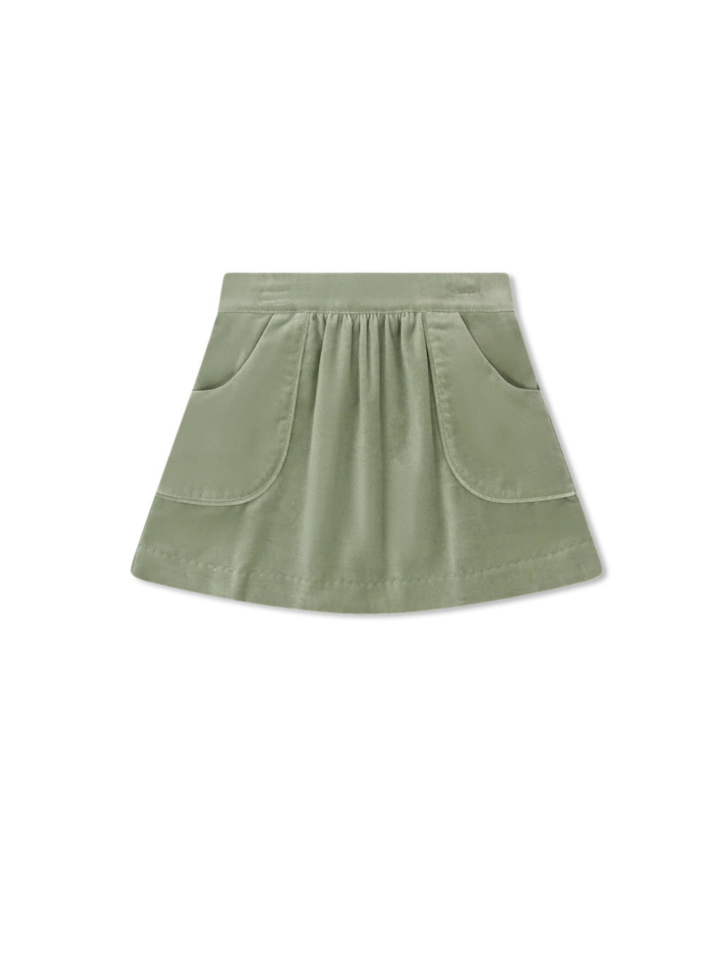 Isabella Skirt - Leyland Green Velvet | Lullaby Set