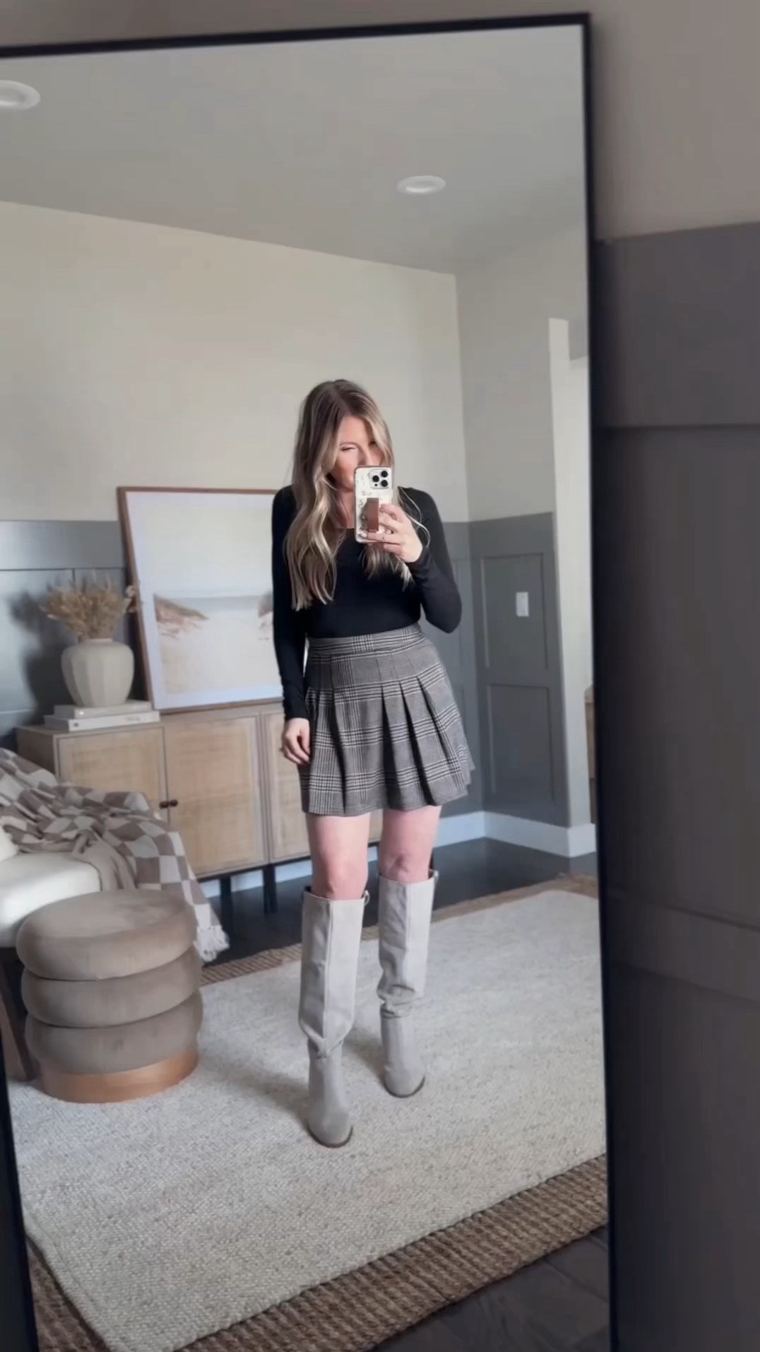 Sexy date night outfit — my skirt is sold out, but tagging similar. 

Skirt size 2 

BOATNECK LONG SLEEVE is JOAH BROWN (size XS/S) tagging similar 

Date Night Outfit - Tall Boots - Valentine’s Day Outfit - Sexy Outfit - Mini Skirt - Styled Outfit 

#datenight #miniskirt #sexyoutfit 

#LTKworkwear #LTKover40 #LTKstyletip