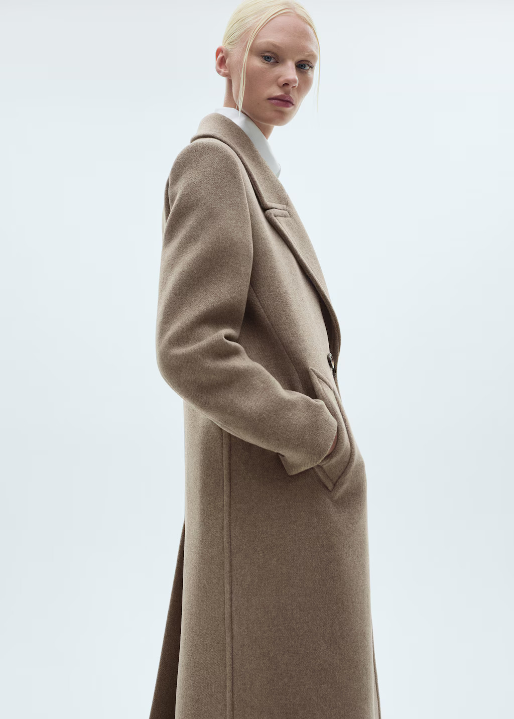 Lapels wool coat - Women | MANGO USA | Mango (US/MX/AU)