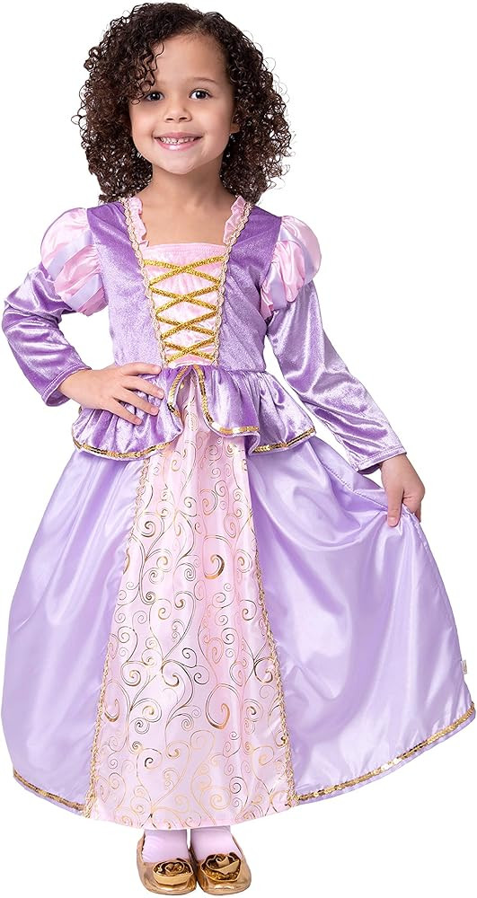 Little Adventures Classic Rapunzel Princess Dress Up Costume - Machine Washable Girls Child Prete... | Amazon (US)