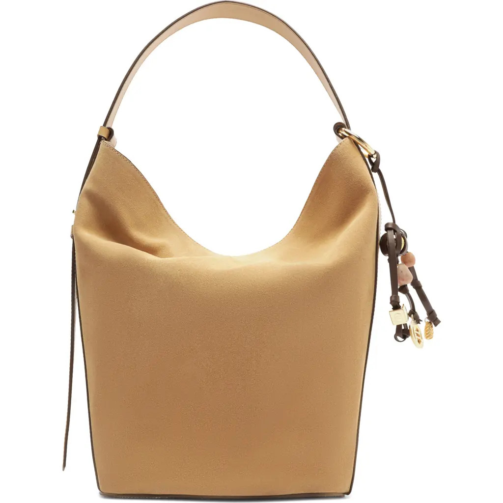 Arezzo Large Simone Suede Hobo Bag in Verano/Verano/New Cocoa at Nordstrom | Nordstrom