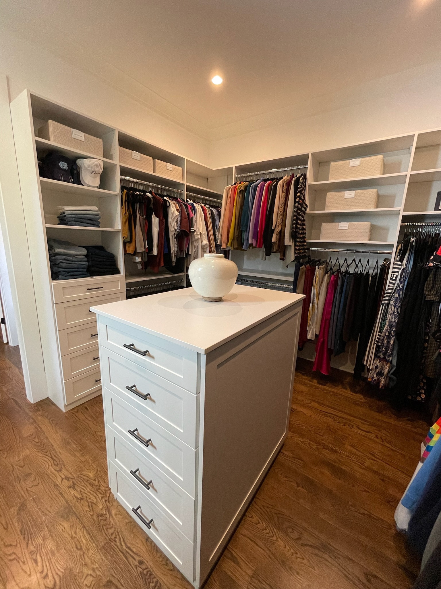 Here’s how to set up a seasonal swap system for your closet:

✨ define where your out-of-season clothes will go (closet, storage totes, under bed bins, etc.)
✨ organize your main closet area so in-season clothes are front + center
✨ think through what will move out in 6 months when you swap again - is it just sweaters, winter gear, or is it all of your winter clothes and gear?
…this is where it gets tricky!…
✨ decide what will move in the closet when you move summer items out - in 6 months, will the shorts fit where the sweaters will be stored? will your sandals and flip flops fit where you have boots stored or will they need to go on different shelves? can winter gear be swapped with bathing suits or will you need a separate area for that?
✨ once you’ve accounted for every summer item, you can rest assured knowing everything will easily swap over + store summer/spring clothes out of the way.

#LTKSeasonal #LTKFamily #LTKSummerSales