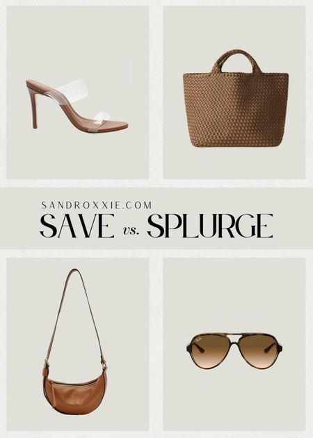 Save vs. splurge — heels, woven tote, leather crossbody, sunglasses 

xo, Sandroxxie by Sandra
www.sandroxxie.com | #sandroxxie

save or splurge, same vibe for less


#LTKfindsunder100 #LTKstyletip #LTKSeasonal