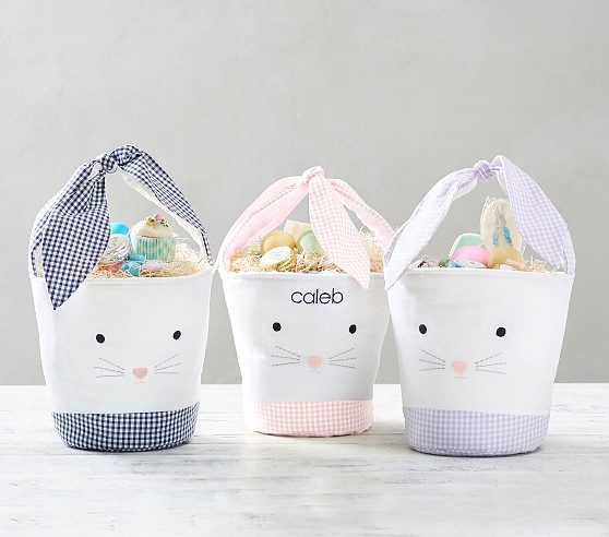 Tie-Ear Bunny Easter Treat Bucket | Pottery Barn Kids
