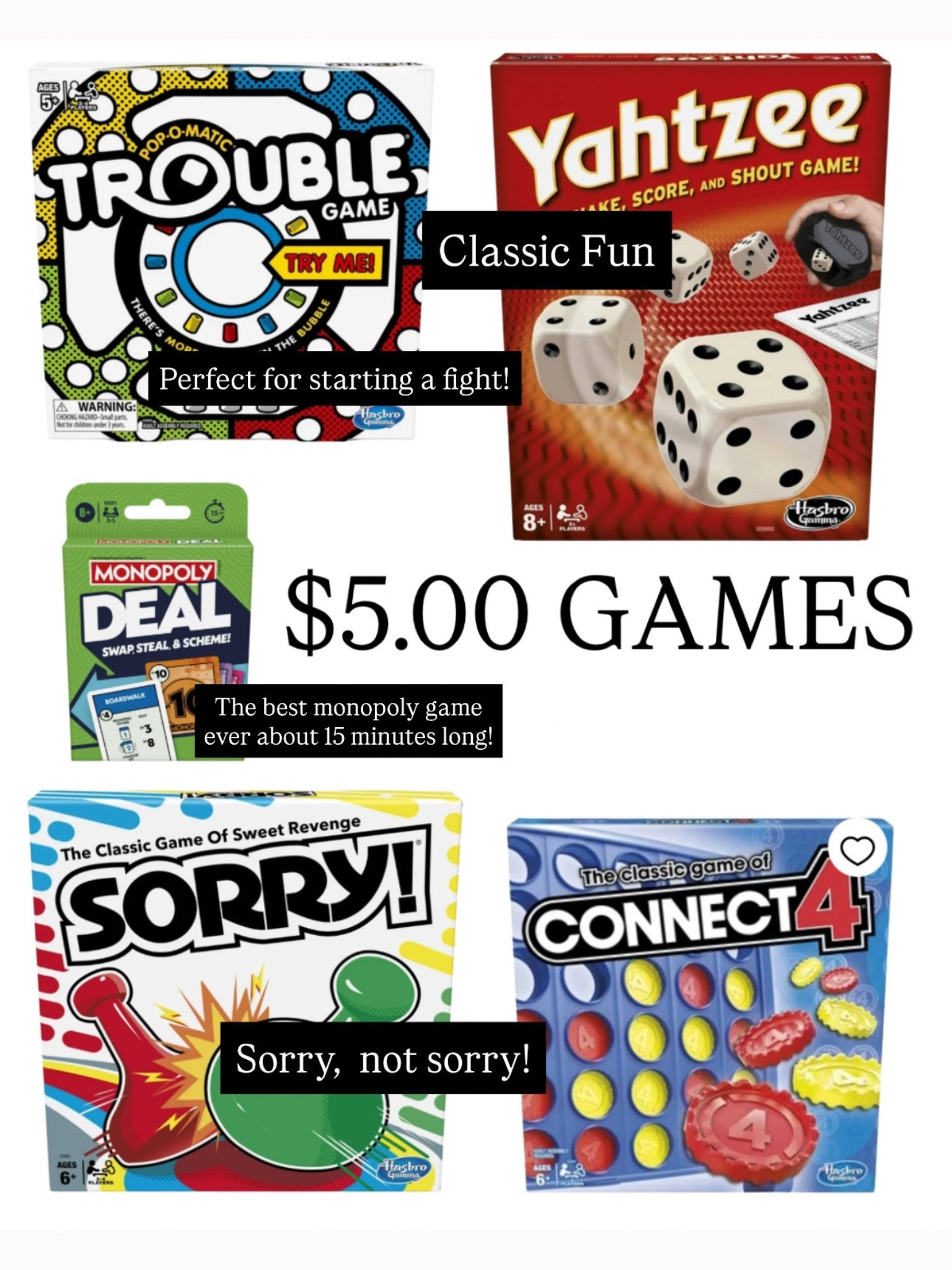 $5.00 games at Walmart

#LTKKids #LTKGiftGuide #LTKCyberWeek